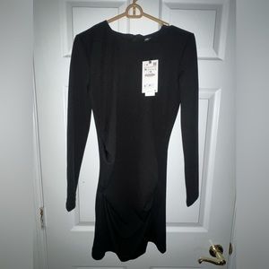 NWT Zara side ruching dress